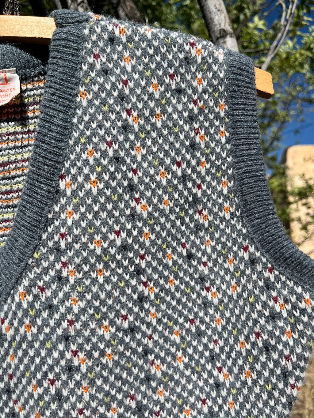 Vintage grey sweater vest
