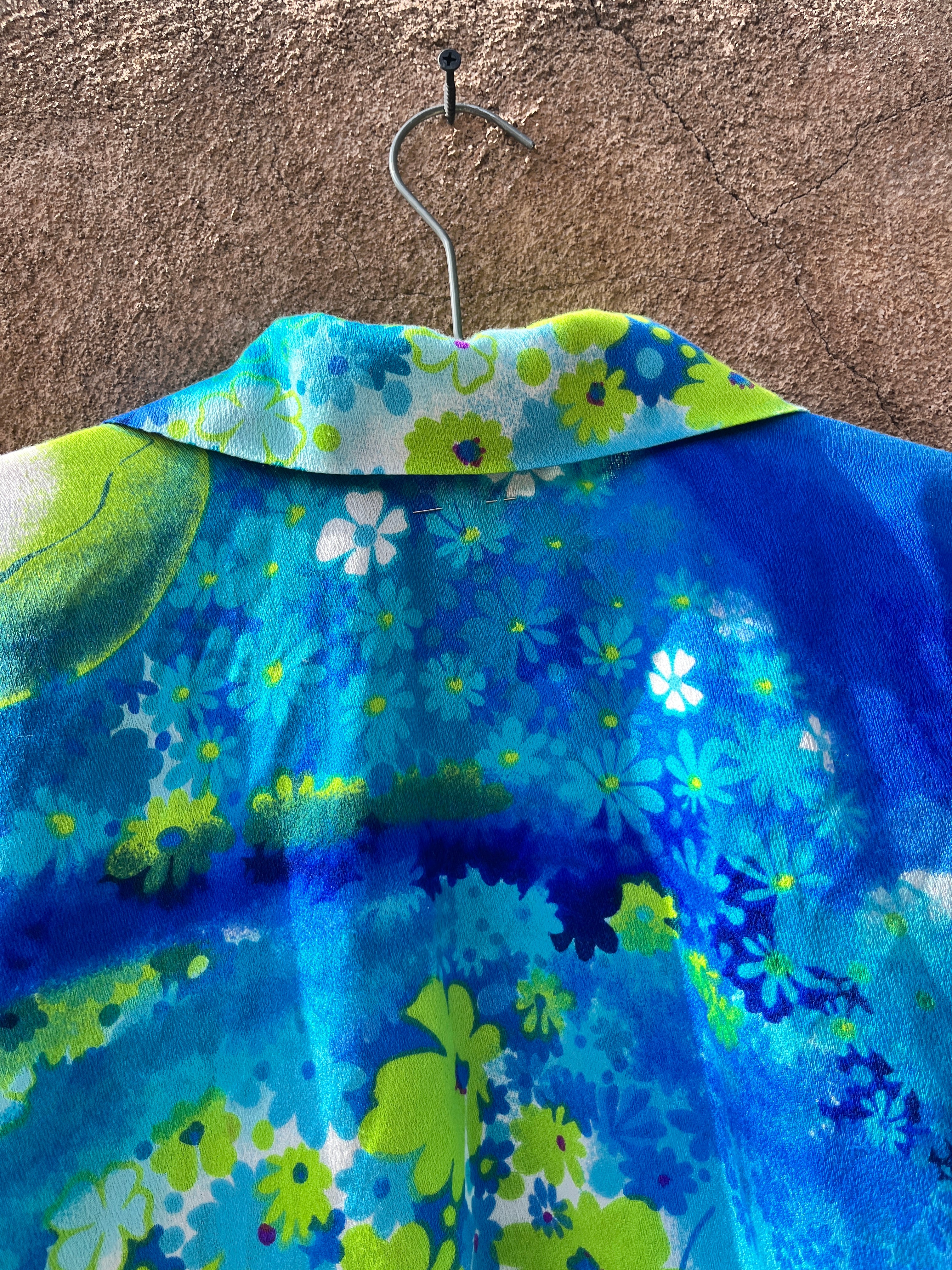 Vintage Two Potato Hawaiian barkcloth cape