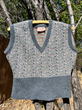 Vintage grey sweater vest