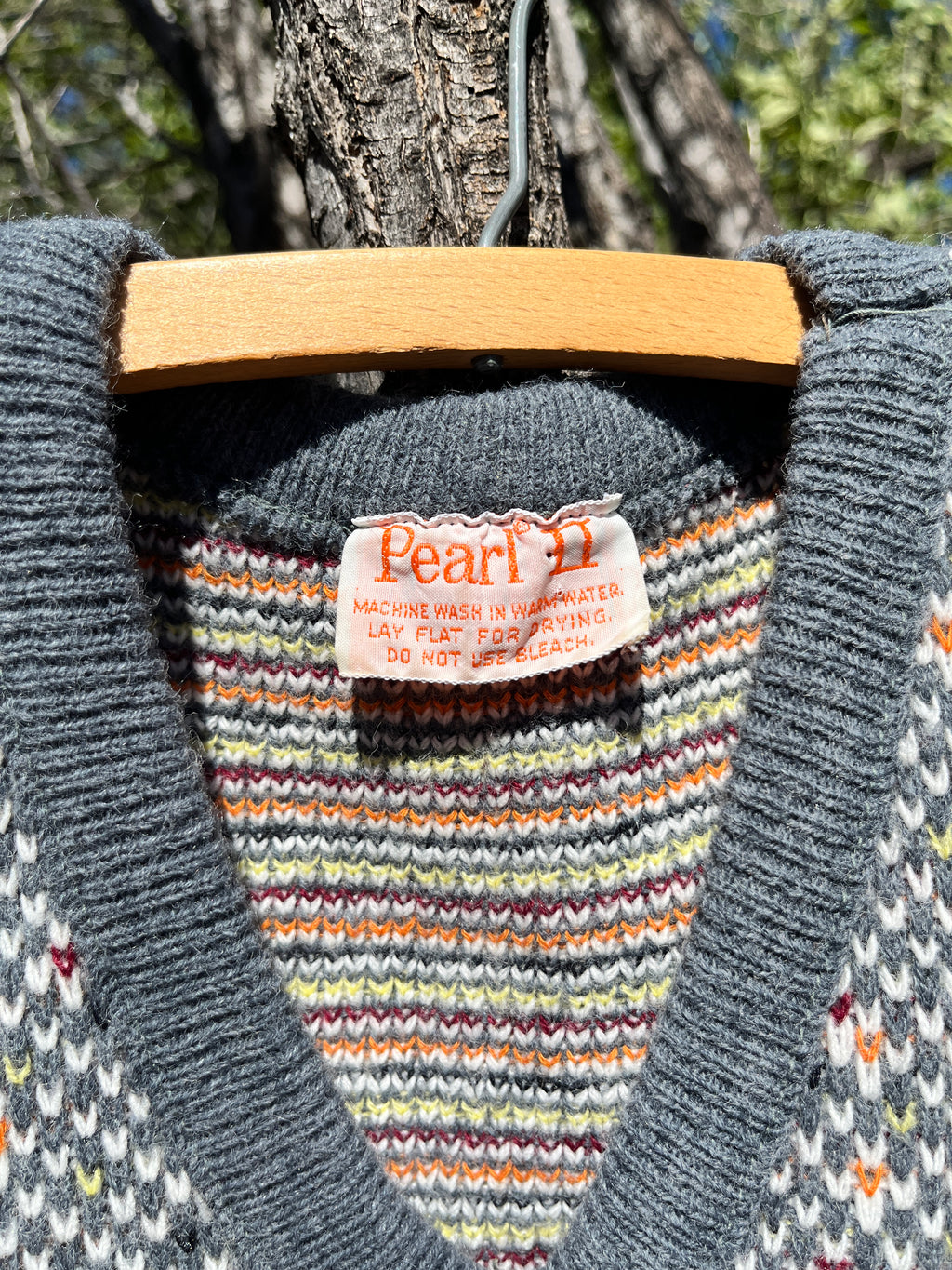 Vintage grey sweater vest