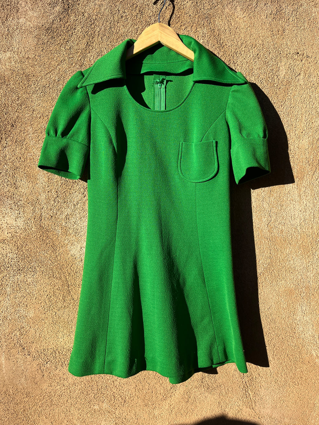 Vintage Grass Green mini dress