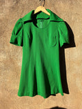 Vintage Grass Green mini dress