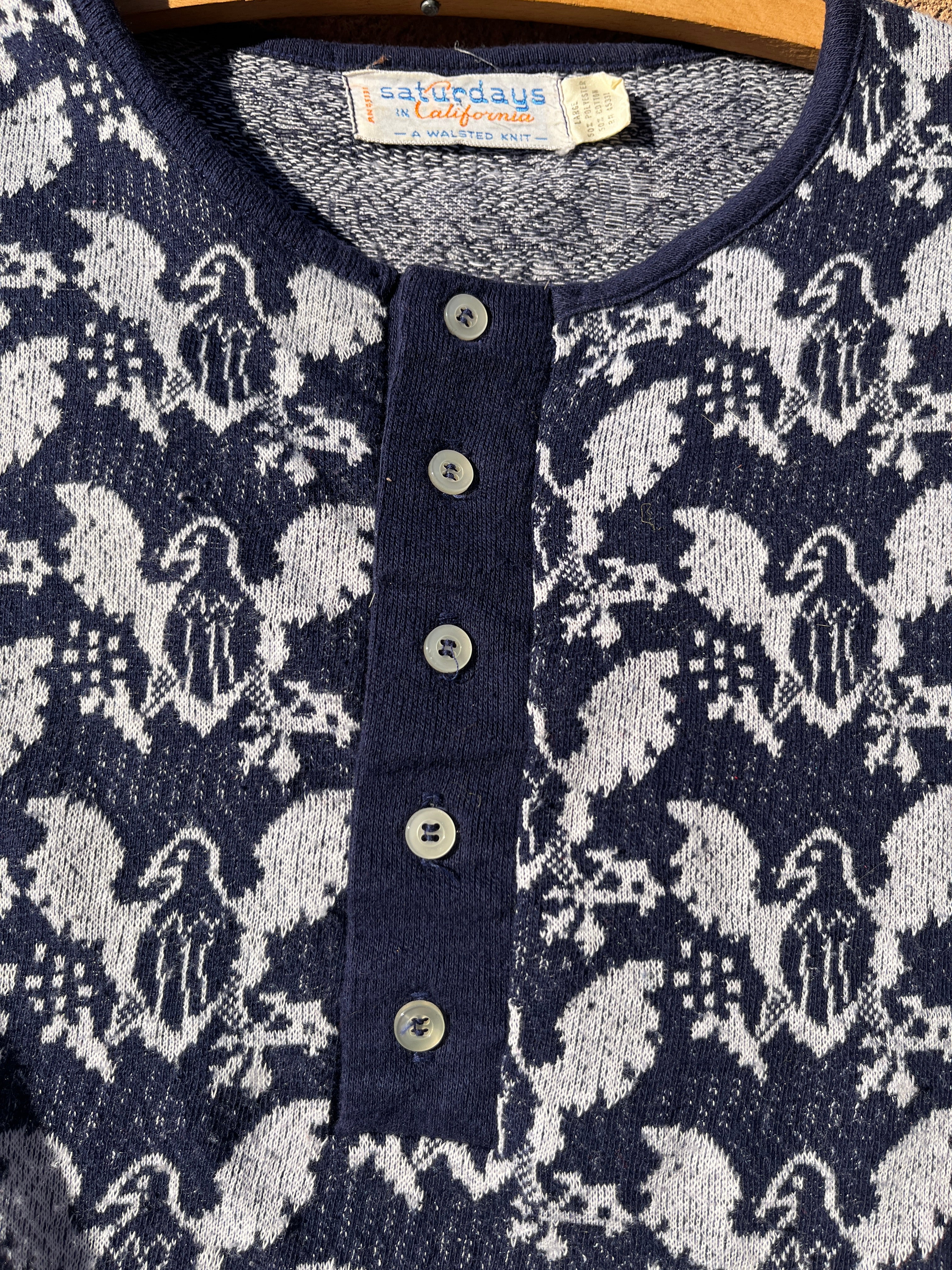 Vintage eagle novelty print shirt by Saturdays in California