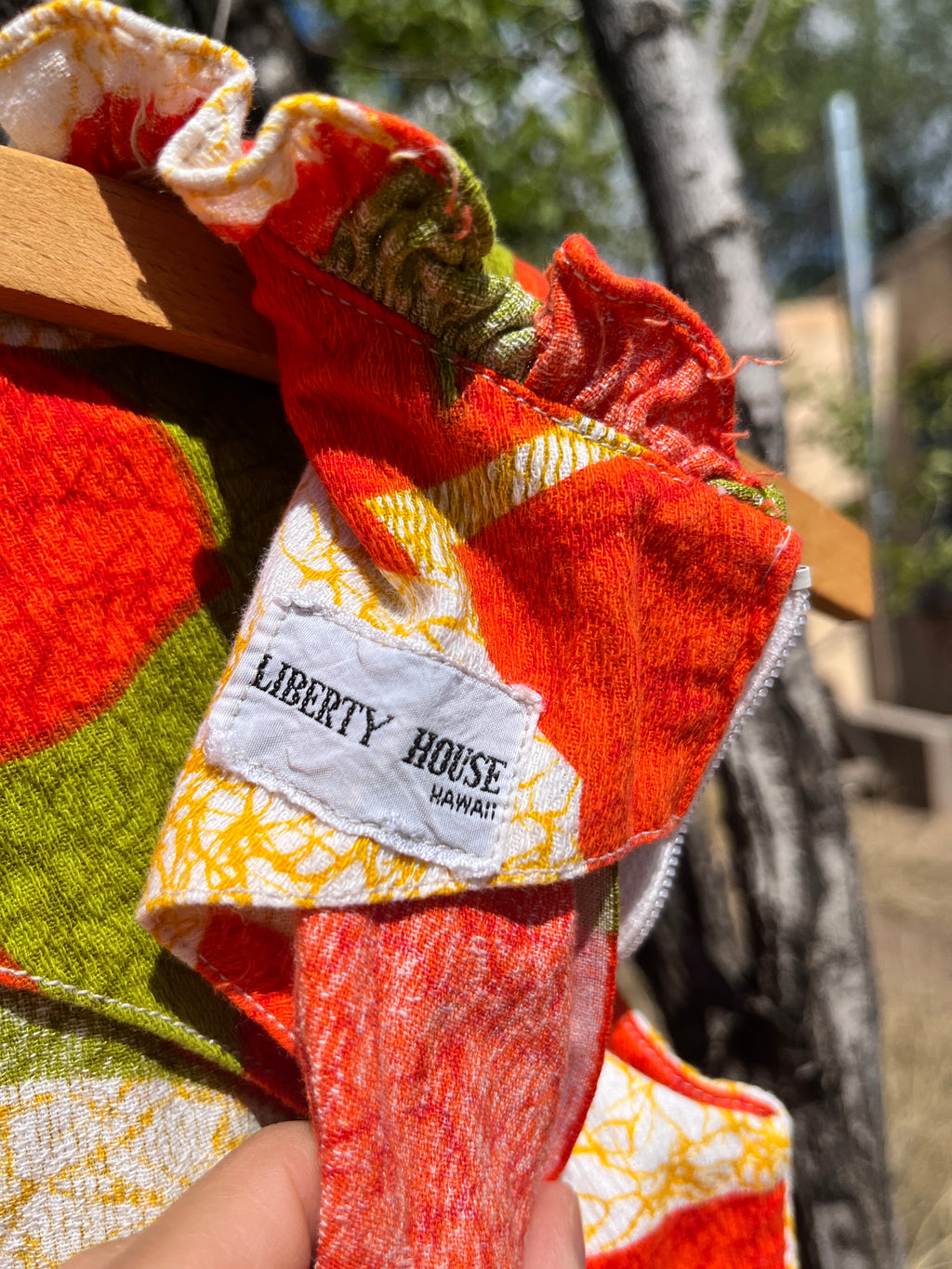1960s Hawaiian maxi dress by Liberty House