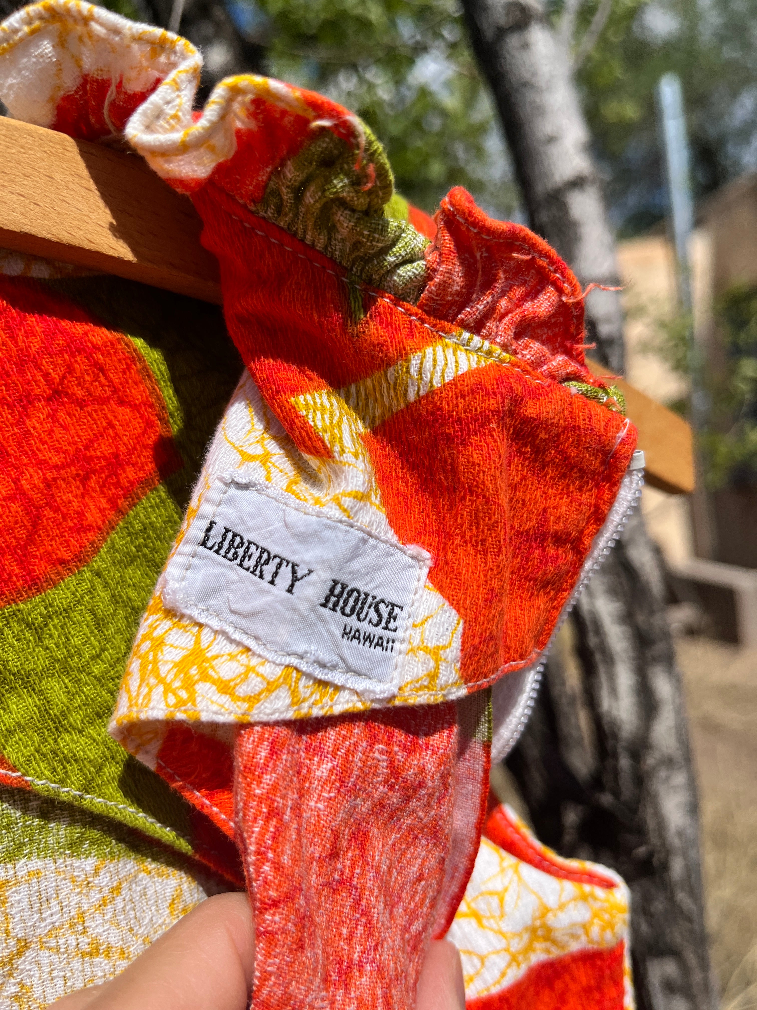 1960s Hawaiian maxi dress by Liberty House