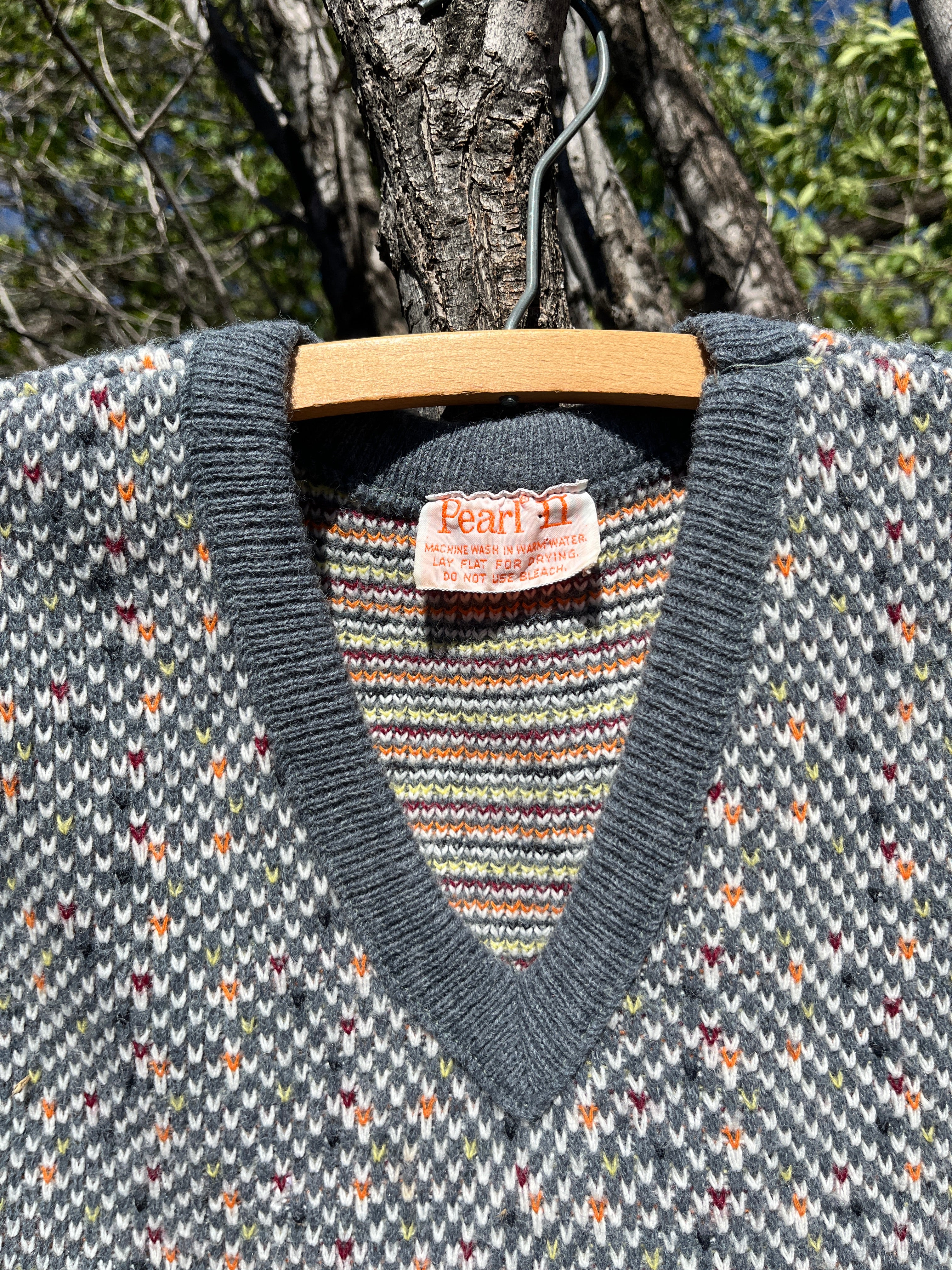 Vintage grey sweater vest