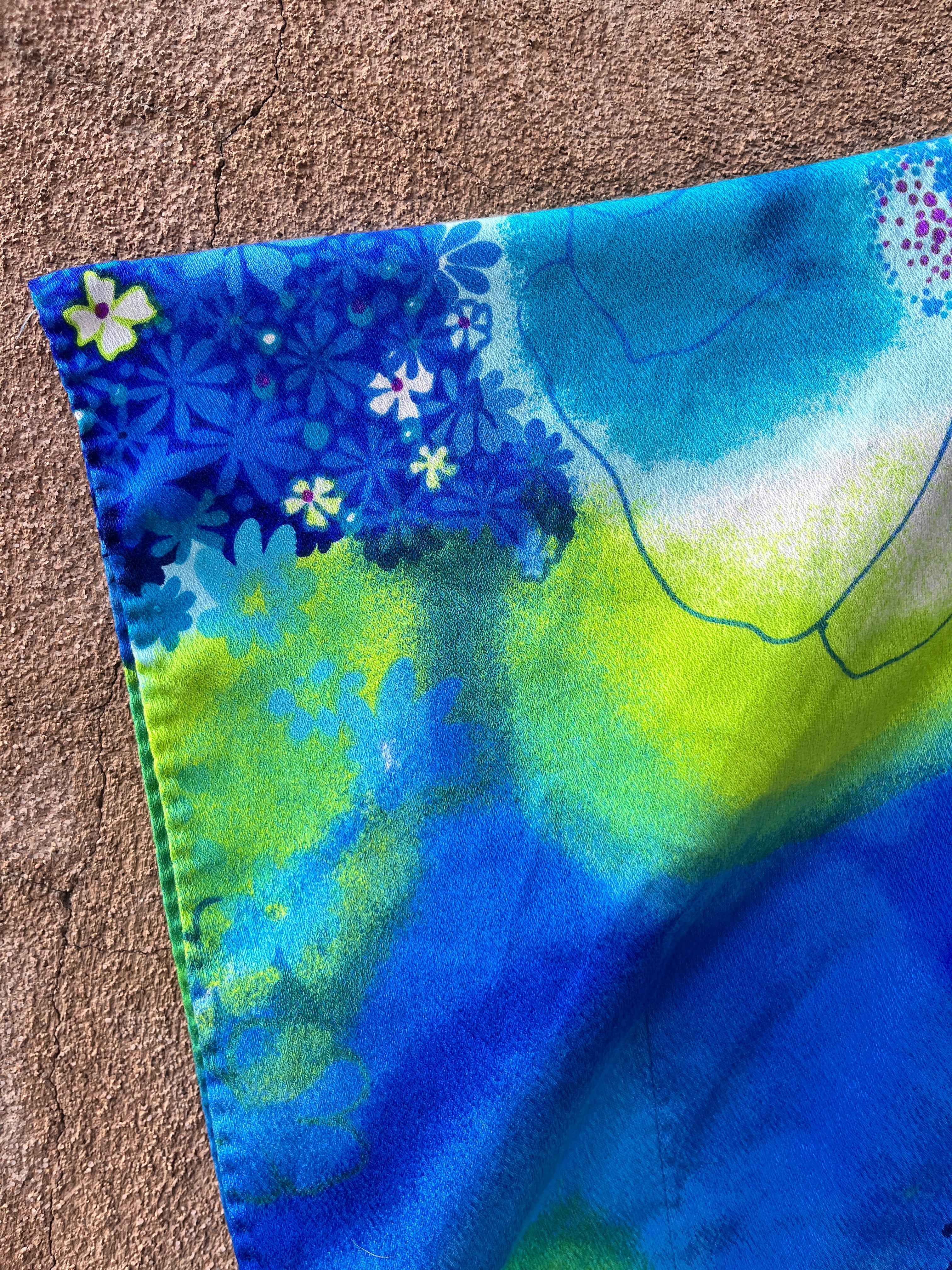 Vintage Two Potato Hawaiian barkcloth cape