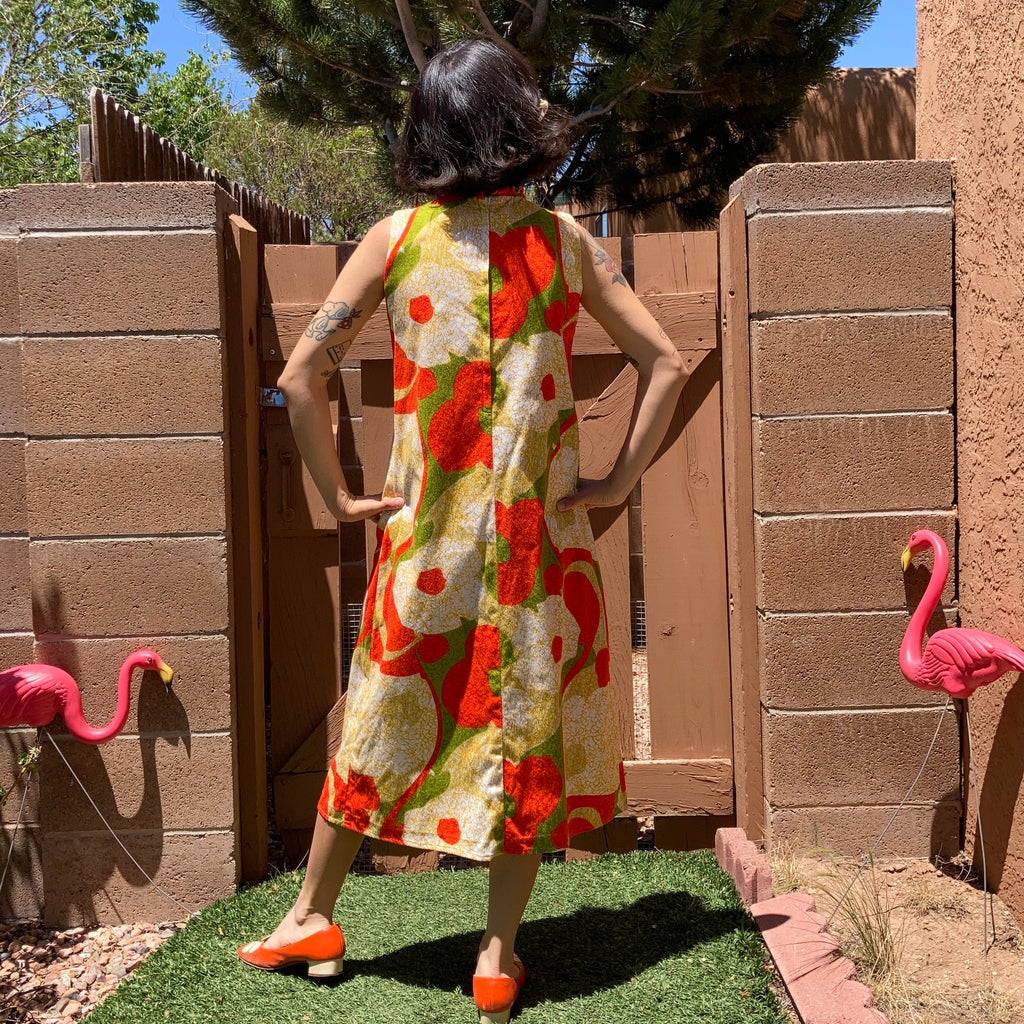 1960s Hawaiian maxi dress by Liberty House