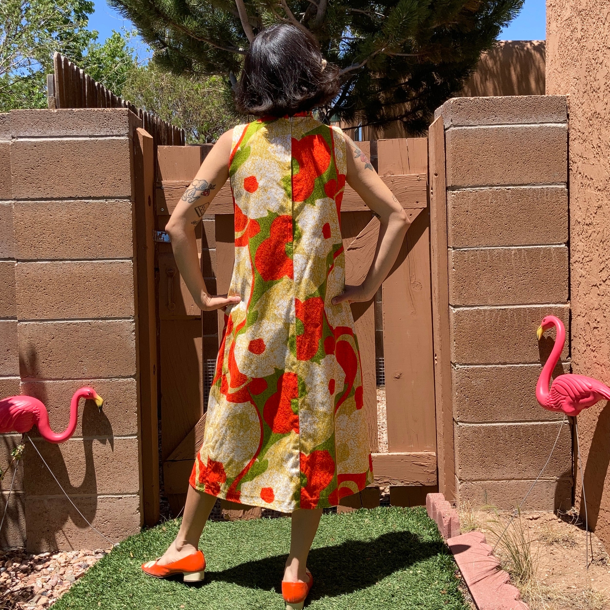 1960s Hawaiian maxi dress by Liberty House