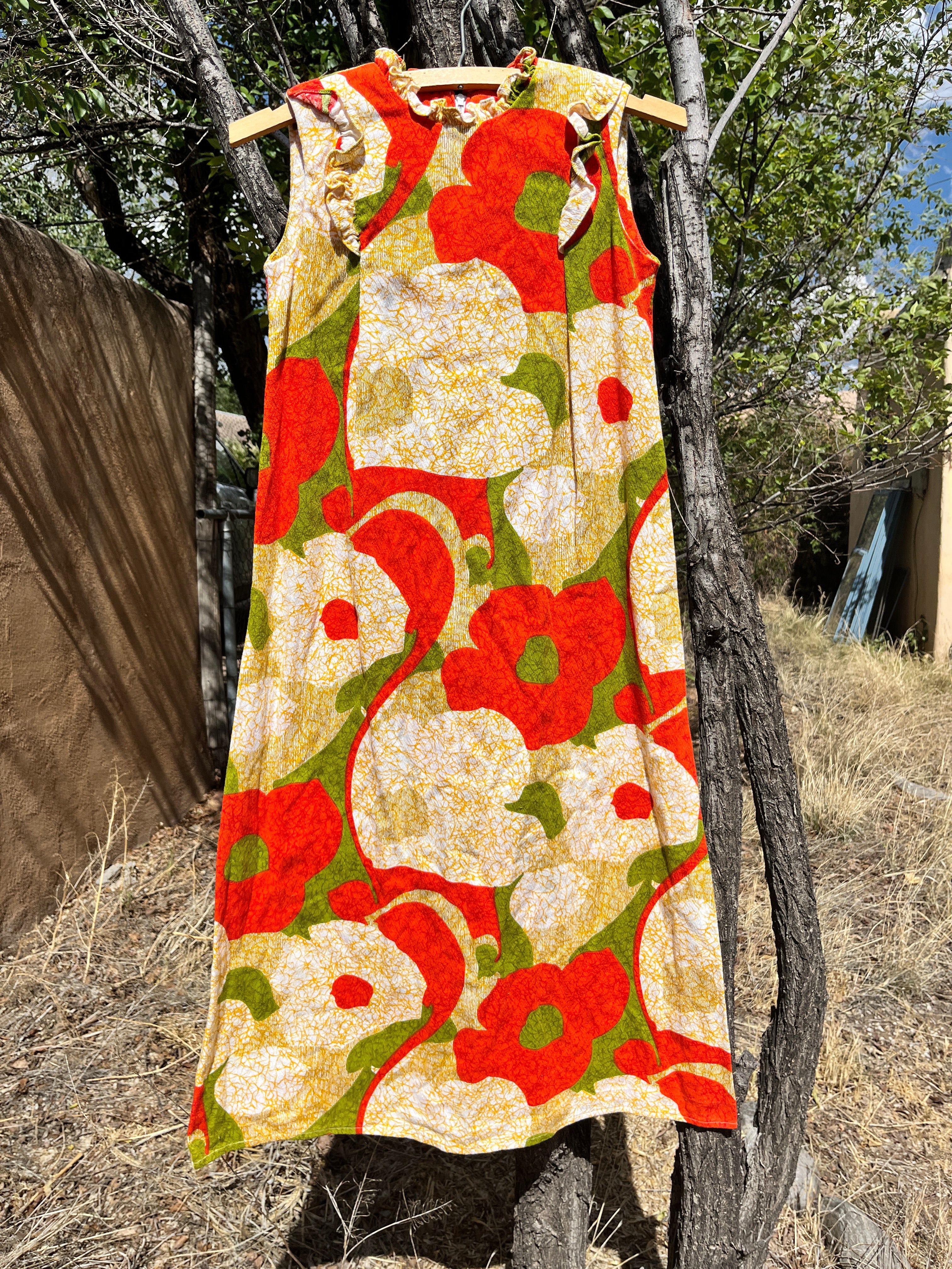 1960s Hawaiian maxi dress by Liberty House